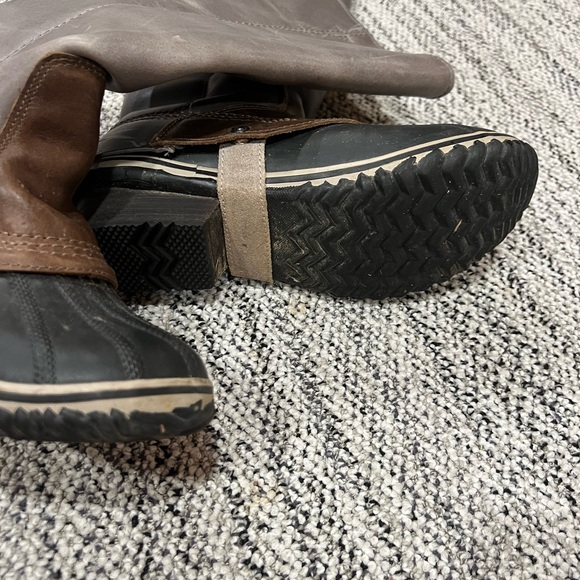 COPY - Sorel Women’s slimpack tall riding duck boots gray leather snow winter s… - Picture 10 of 12